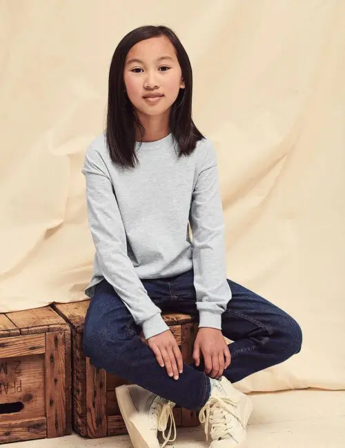 Fruit of the Loom Koszulka dziecięca z długim rękawem Classic