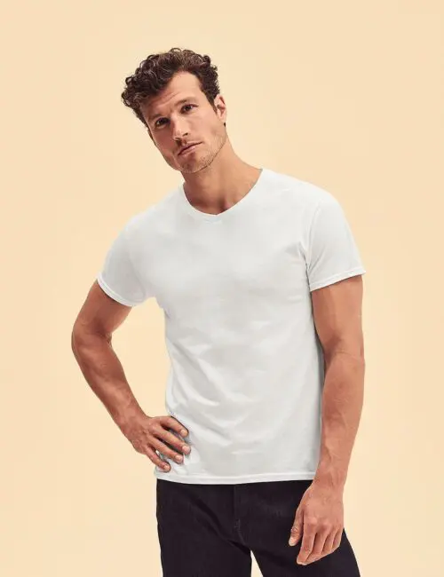 Fruit of the Loom Koszulka męska V-neck Iconic