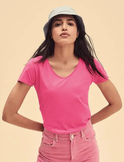 Alternative view of Fruit of the Loom Koszulka damska v-neck Iconic