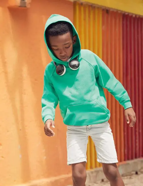 Alternative view of Fruit of the Loom Bluza dziecięca lekka z kapturem