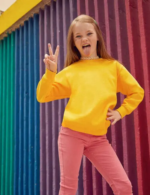 Fruit of the Loom Bluza dziecięca Classic set-in sweat