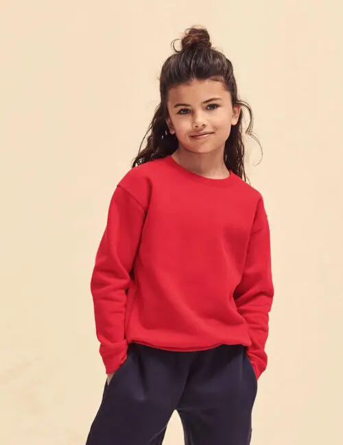 Alternative view of Fruit of the Loom Bluza dziecięca Premium Set-In Sweat