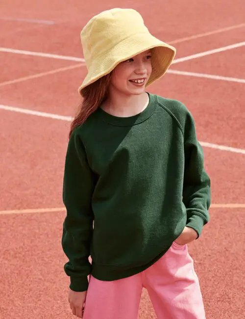 Fruit of the Loom Bluza dziecięca Classic Raglan 6 620390 3