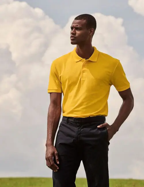 Alternative view of Fruit of the Loom Polo męskie Piqué 65/35