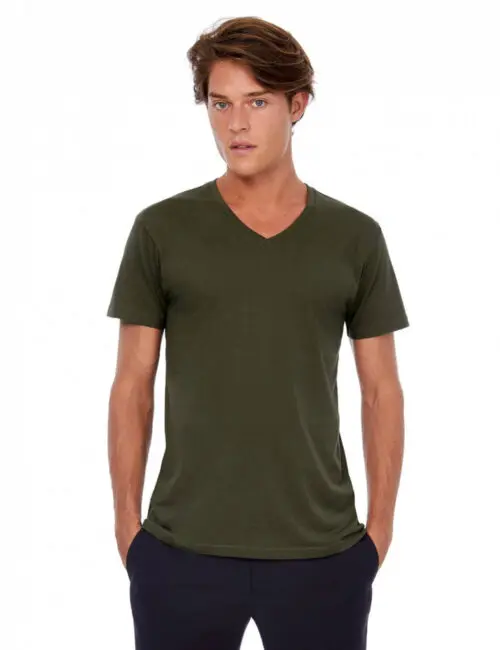 B&C Eko Koszulka męska Inspire V-neck