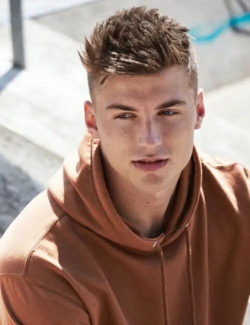 JUST HOODS Bluza męska Kangurka College Hoodie