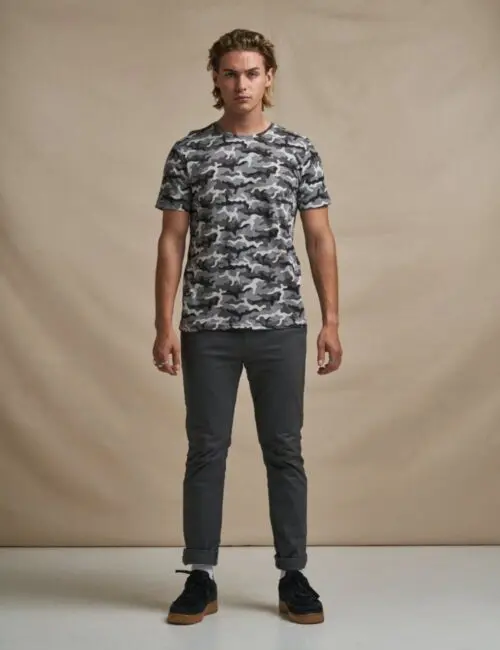 JUST TS Koszulka męska Camo T