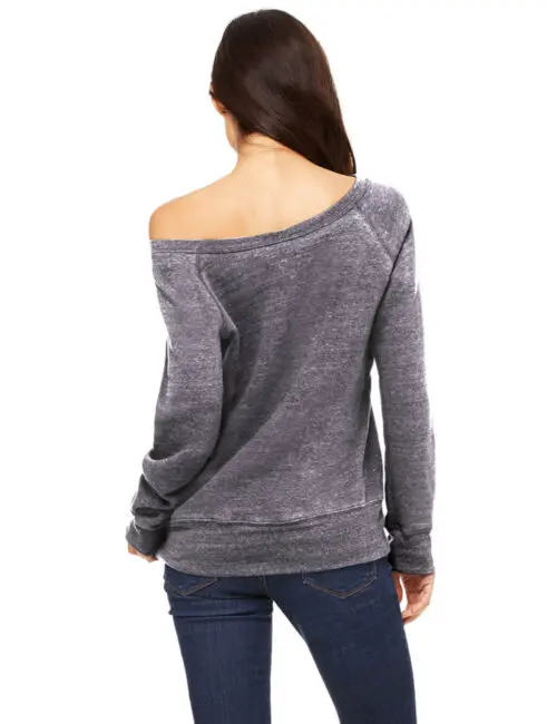 BELLA Bluza damska Sponge Fleece Wide Neck Sweatshirt