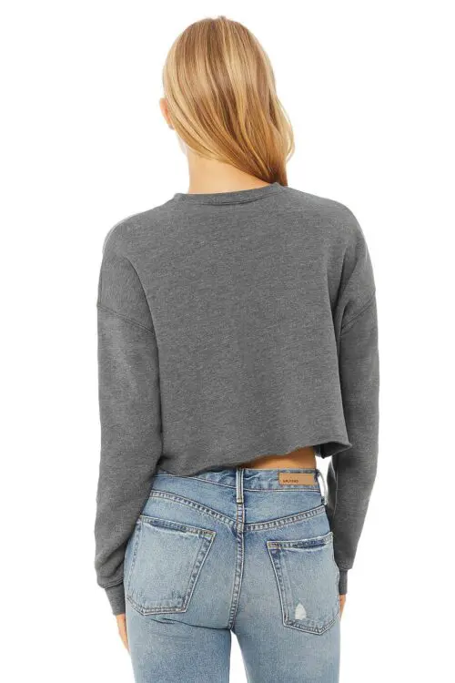 BELLA Bluza damska Cropped Crew Fleece