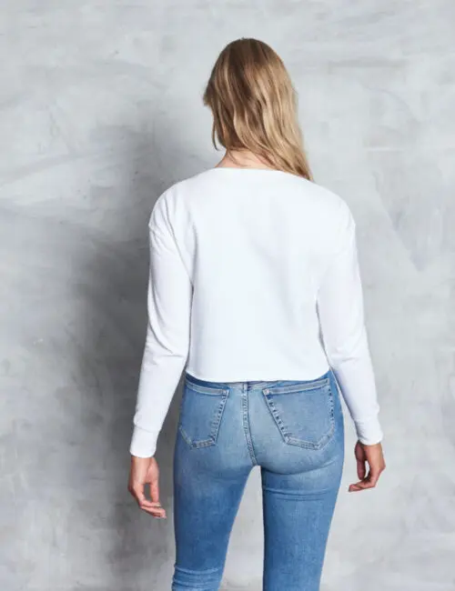 JUST HOODS Bluza damska Cropped Sweat