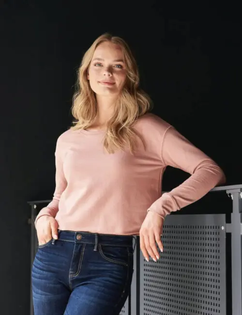 JUST HOODS Bluza damska Cropped Sweat