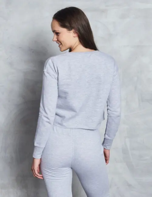 JUST HOODS Bluza damska Cropped Sweat