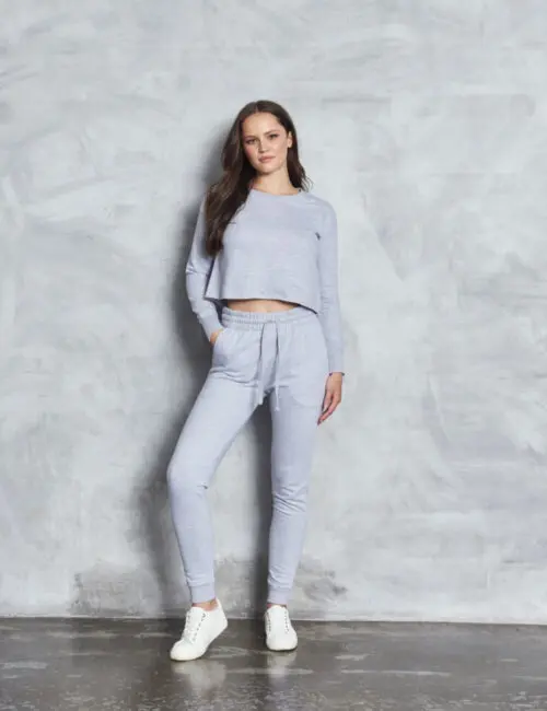 JUST HOODS Bluza damska Cropped Sweat