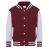 burgundy / heather grey