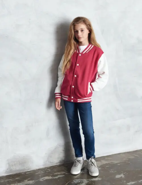 JUST HOODS Kurtka dziecięca Varsity Jacket
