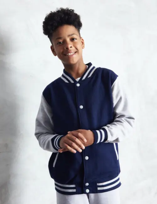 JUST HOODS Kurtka dziecięca Varsity Jacket