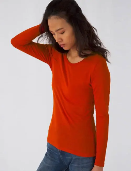 Alternative view of B&C Eko Koszulka damska z długim rękawem Inspire