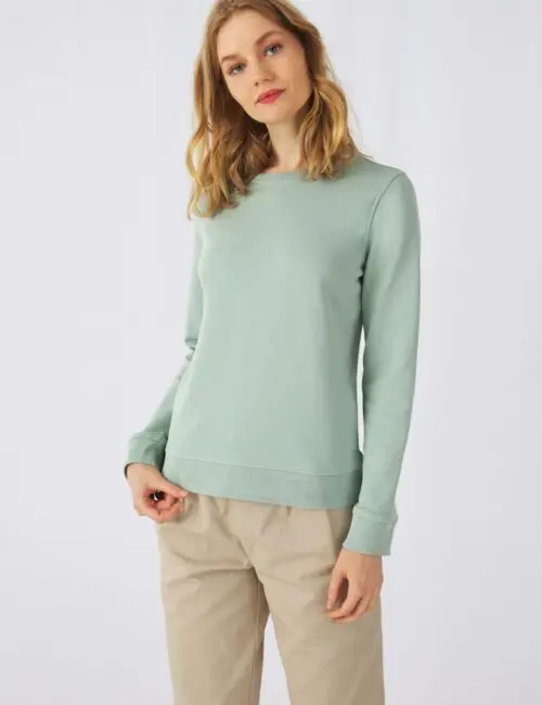 Alternative view of B&C Eko Bluza damska Organic Crew Neck