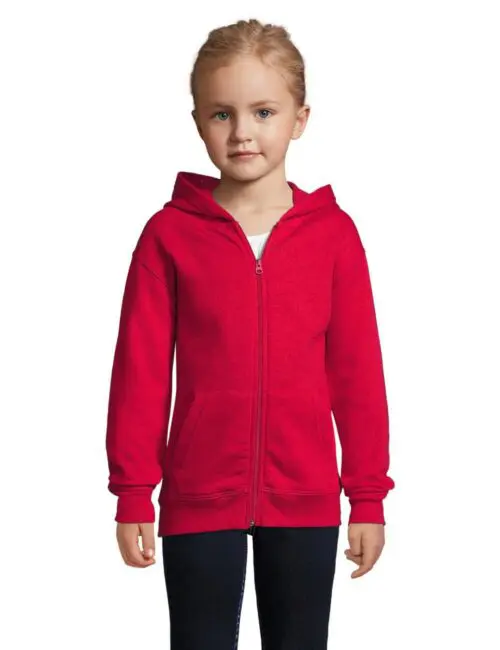 SOL'S Bluza dziecięca zamek + kaptur Zip Hoodie Stone