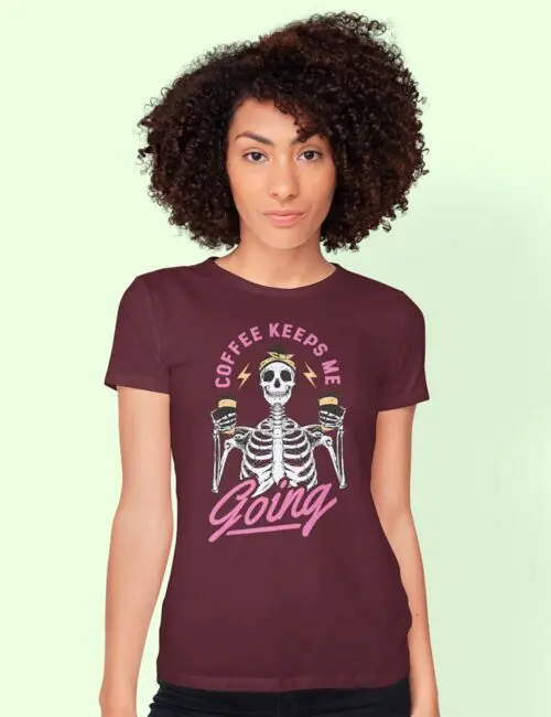 COFFEE KEEPS ME GOING koszulka damska 5 coffee keeps me going