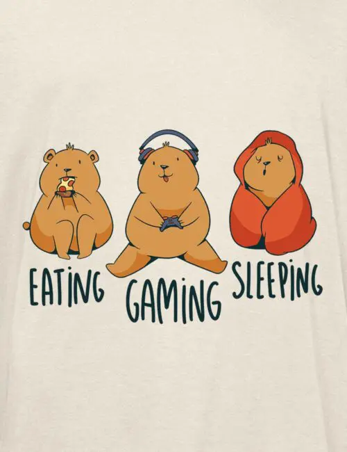 EATING GAMING SLEEPING