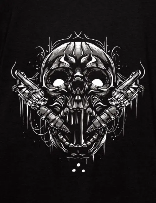 TATOO MACHINE SKULL