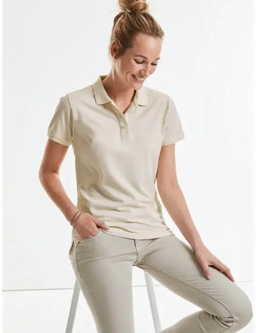 RUSSELL Eko Koszulka damska polo Pure Organic