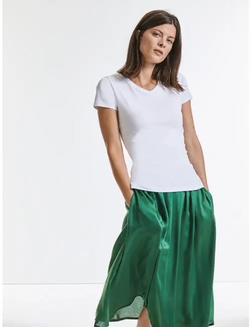 RUSSELL Eko Koszulka damska Pure Organic V-Neck T