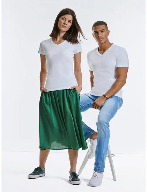 RUSSELL Eko Koszulka męska Pure Organic V-⁠Neck T