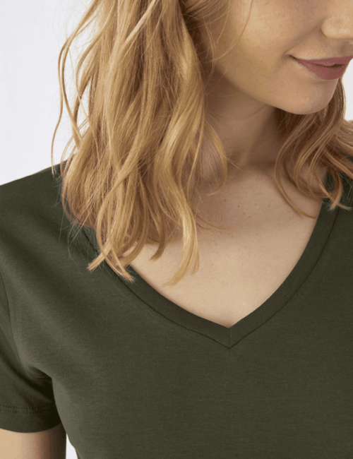 B&C Eko Koszulka damska V-neck Inspire