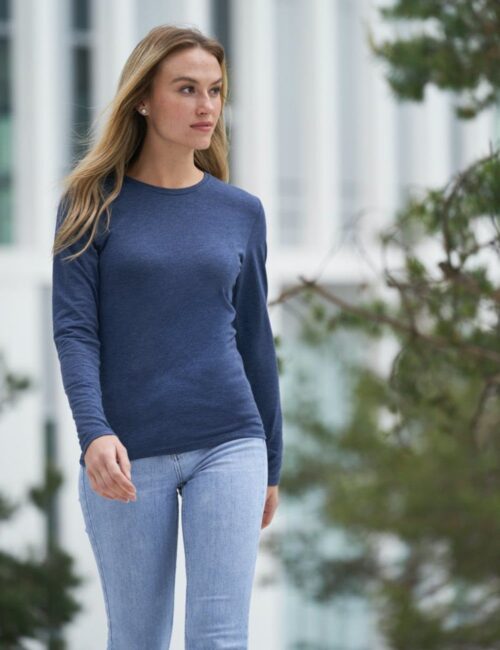 JUST TS koszulka damska z długim rękawem Long Sleeve Tri-Blend T