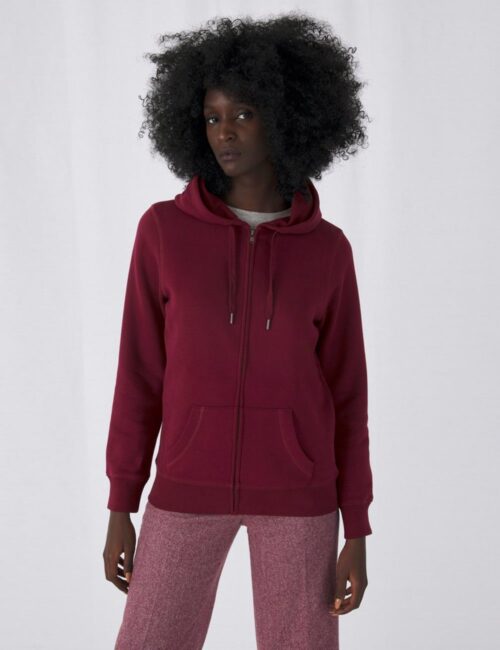 B&C Bluza damska Queen zamek+kaptur