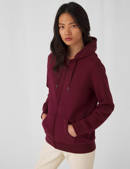 B&C Bluza damska Queen zamek+kaptur