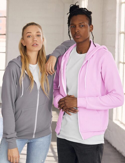 CANVAS Bluza Unisex Poly-Cotton Fleece Full-Zip Hoodie