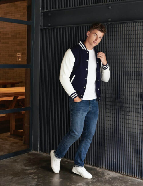 JUST HOODS Kurtka męska Varsity Jacket