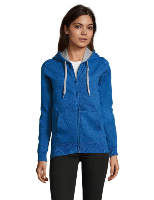 SOL'S Bluza damska zamek + kaptur Contrast Hooded Zip Jacket Soul