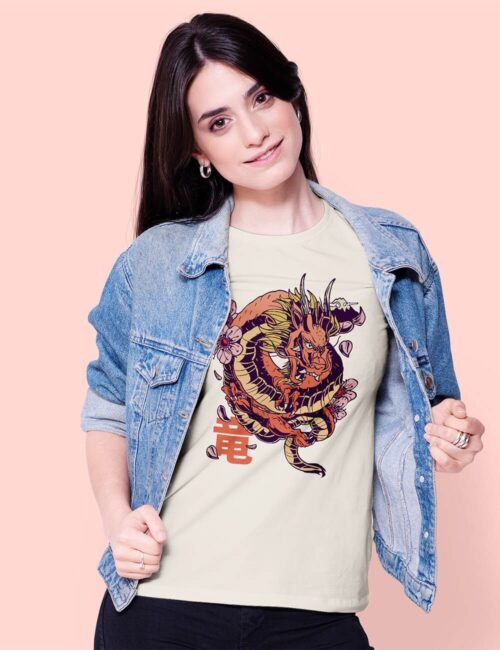DRAGON SAKURA koszulka damska 5 dragon sakura