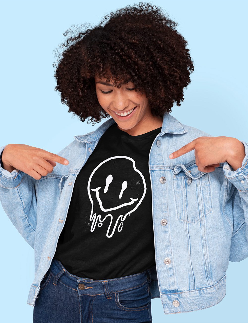 SMILEY koszulka damska 3 smiley