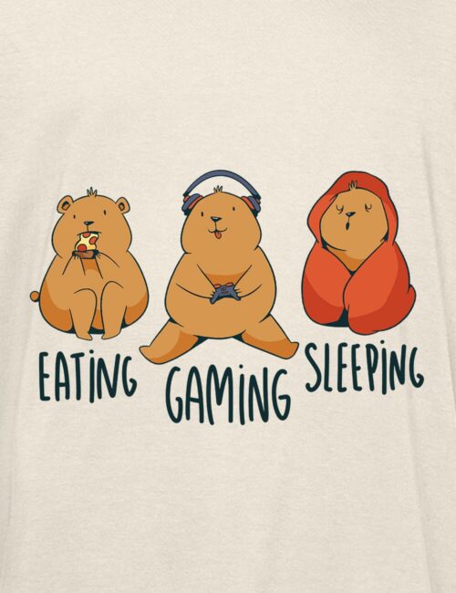 EATING GAMING SLEEPING