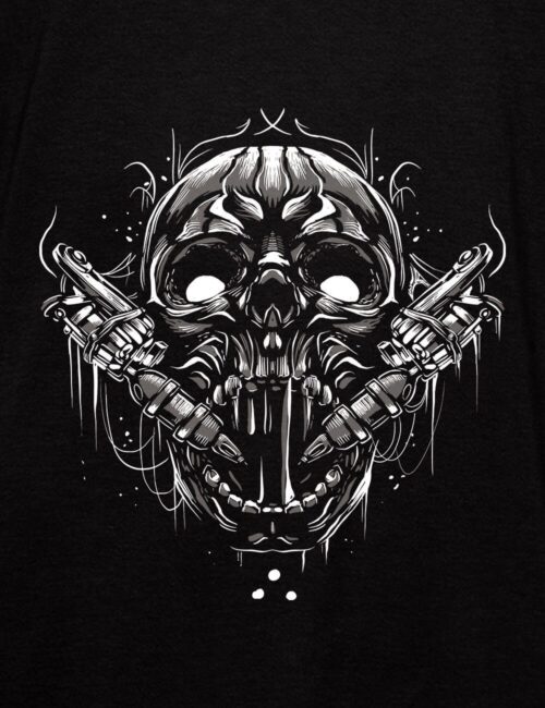 TATOO MACHINE SKULL