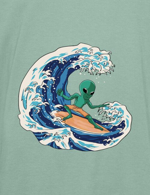 alien surfing