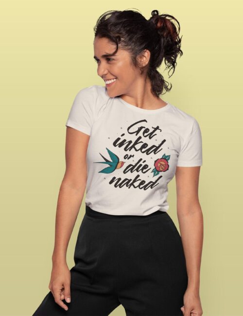 GET INKED TATTOO koszulka damska 5 GET INKED TATTOO
