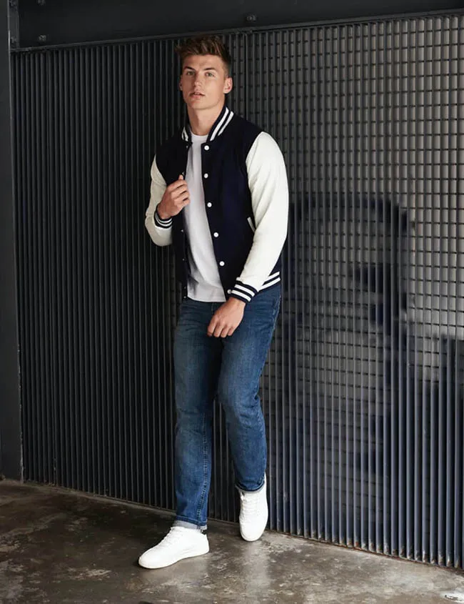 JH043 Oxford Navy White 3